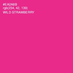 #EA2A8B - Wild Strawberry Color Image